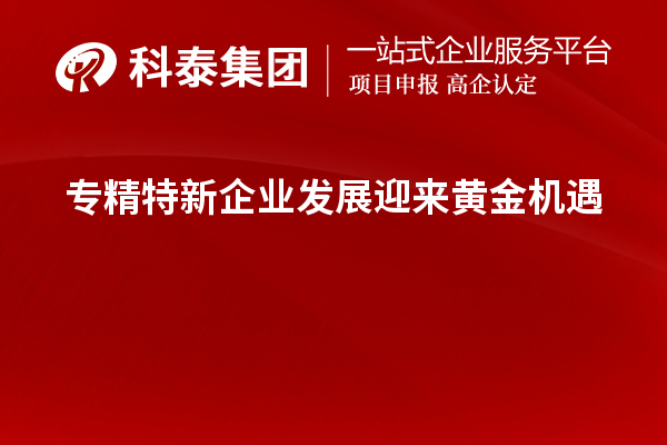 专精特新企业发展迎来黄金机遇