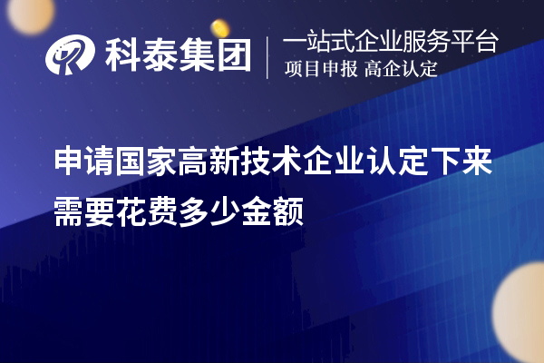 申请国家
下来需要花费多少金额