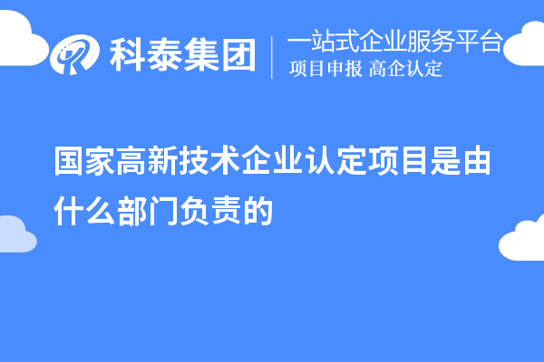 国家
项目是由什么部门负责的