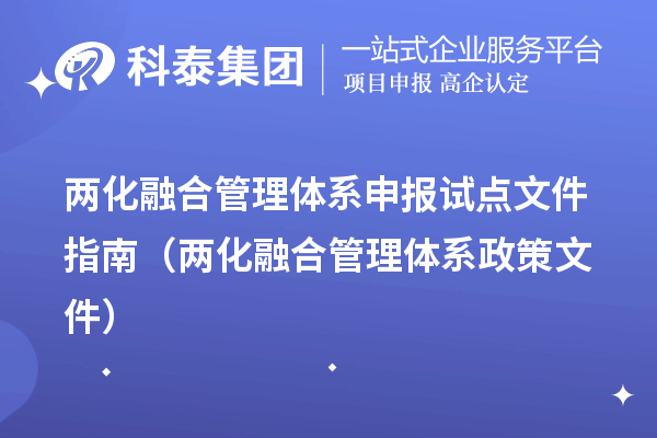 两化融合管理体系申报试点文件指南（两化融合管理体系政策文件）