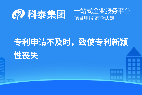 专利申请不及时，致使专利新颖性丧失