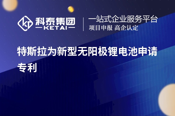 特斯拉为新型无阳极锂电池申请专利