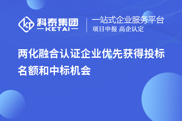 
企业优先获得投标名额和中标机会