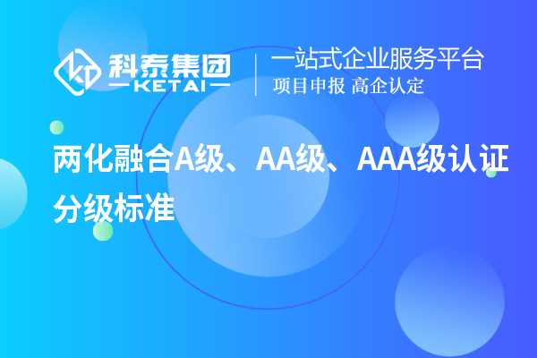 两化融合A级、AA级、AAA级认证分级标准