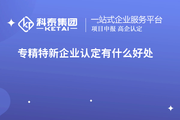 专精特新企业认定有什么好处