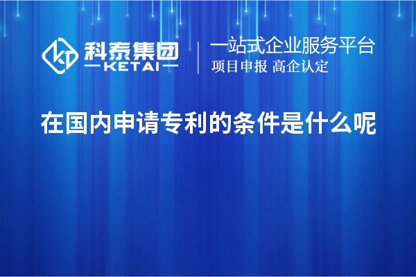 在国内申请专利的条件是什么呢