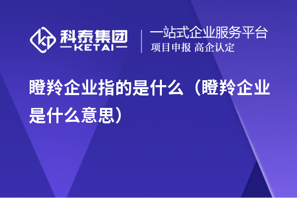 瞪羚企业指的是什么（瞪羚企业是什么意思）