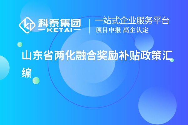 山东省两化融合奖励补贴政策汇编