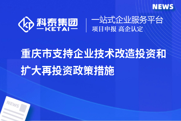 重庆市支持企业技术改造投资和扩大再投资政策措施