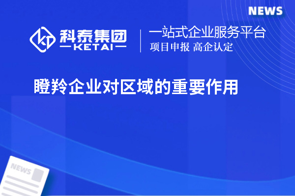 瞪羚企业对区域的重要作用