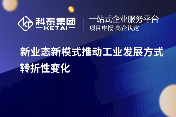 新业态新模式推动工业发展方式转折性变化