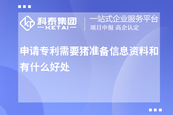 申请专利需要猪准备信息资料和有什么好处