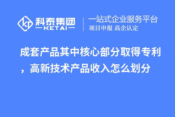 成套产品其中核心部分取得专利，高新技术产品收入怎么划分