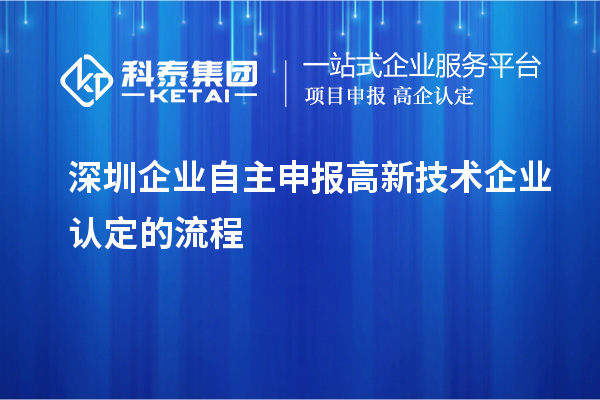 深圳企业自主申报
的流程