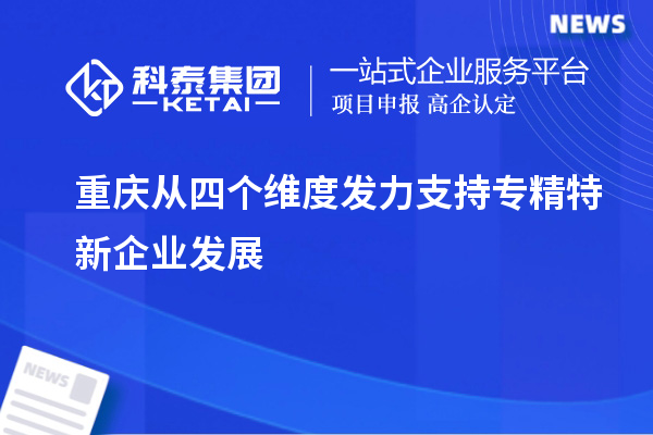 重庆从四个维度发力支持专精特新企业发展