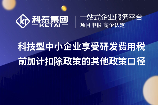 科技型中小企业享受研发费用税前加计扣除政策的其他政策口径