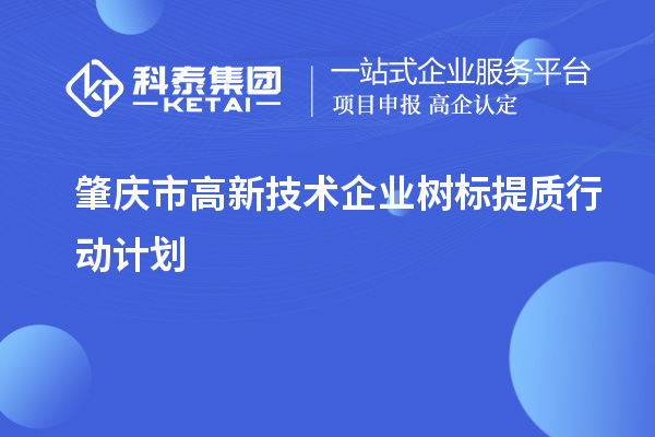 肇庆市高新技术企业树标提质行动计划（最新原文）