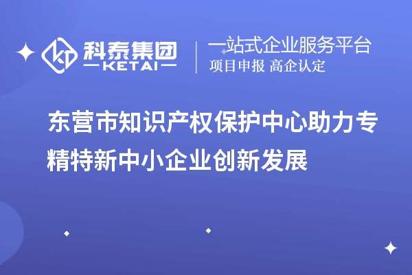 东营市知识产权保护中心助力专精特新中小企业创新发展