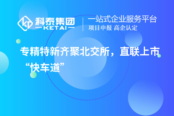 专精特新齐聚北交所，直联上市“快车道”