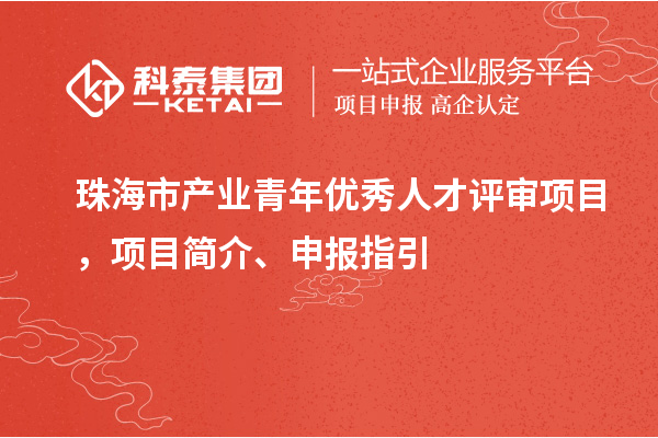 珠海市产业青年优秀人才评审项目，项目简介、申报指引