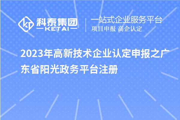 2023年
申报之广东省阳光政务平台注册