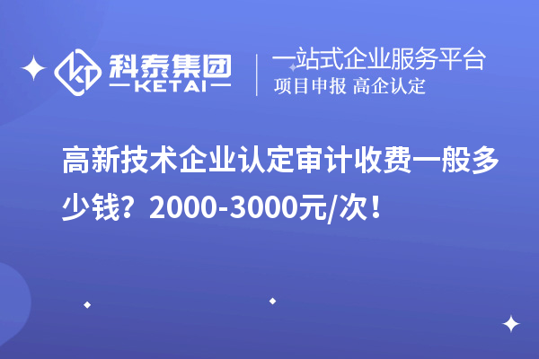 
审计收费一般多少钱？2000-3000元/次！