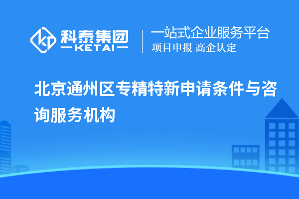 北京通州区专精特新申请条件与咨询服务机构