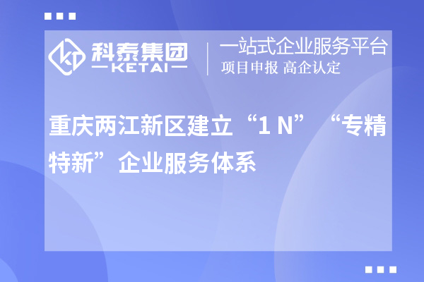 重庆两江新区建立“1+N”“专精特新”企业服务体系