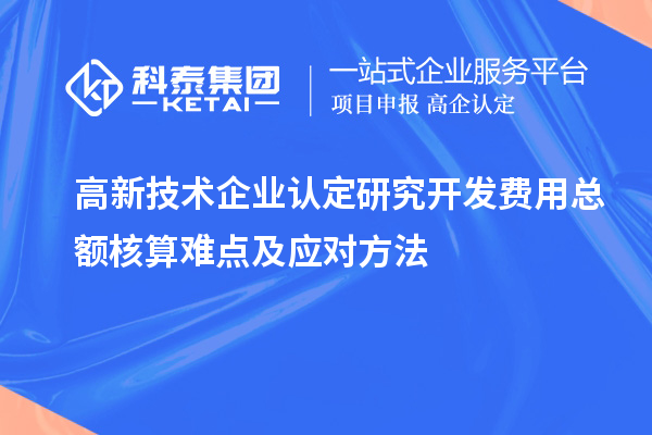 
研究开发费用总额核算难点及应对方法