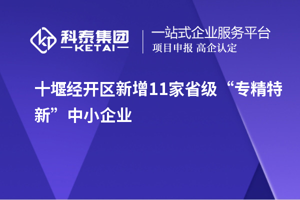 十堰经开区新增11家省级“专精特新”中小企业