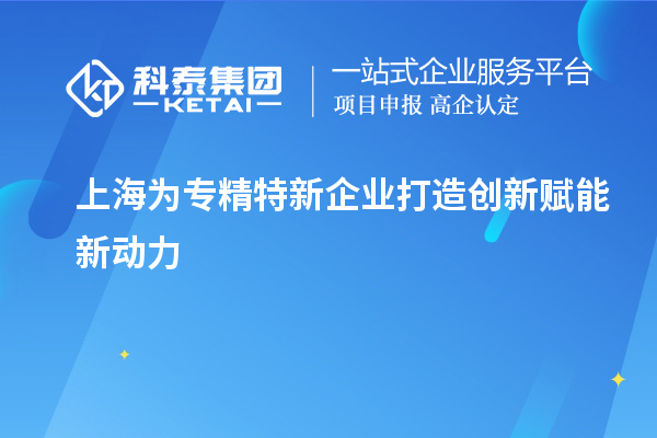 上海为专精特新企业打造创新赋能新动力