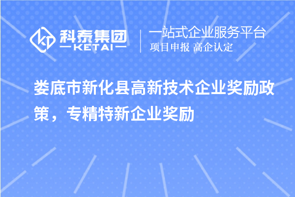 娄底市新化县高新技术企业奖励政策，专精特新企业奖励