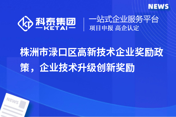 株洲市渌口区高新技术企业奖励政策，企业技术升级创新奖励