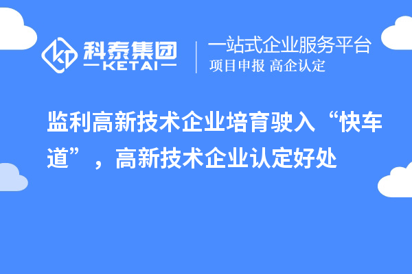 监利高新技术企业培育驶入“快车道”，
好处