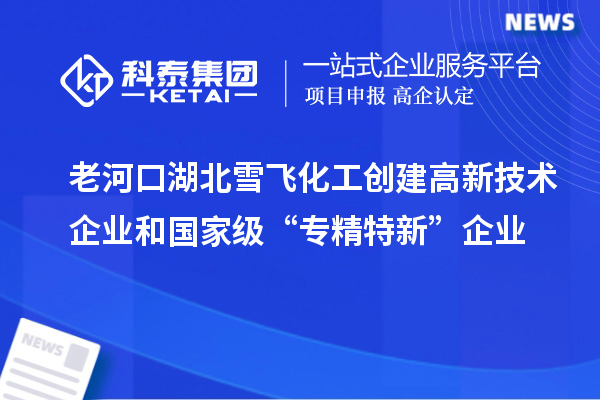 老河口湖北雪飞化工创建高新技术企业和国家级“专精特新”企业