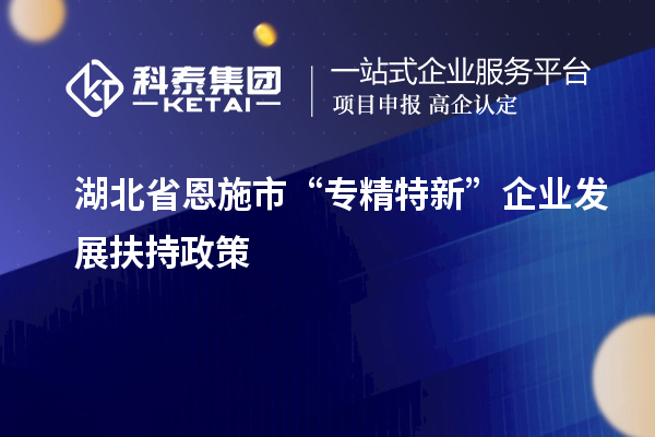 湖北省恩施市“专精特新”企业发展扶持政策