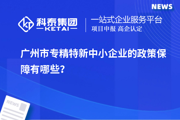 广州市专精特新中小企业的政策保障有哪些？