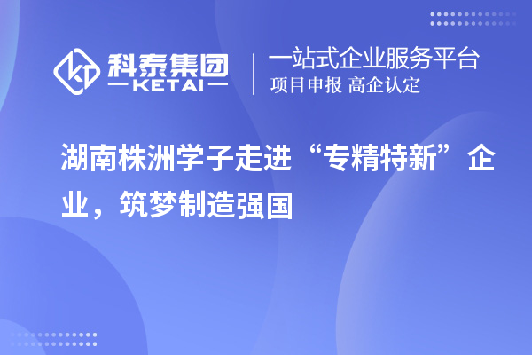 湖南株洲学子走进“专精特新” 企业，筑梦制造强国