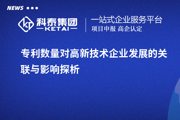 专利数量对高新技术企业发展的关联与影响探析