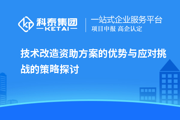 技术改造资助方案的优势与应对挑战的策略探讨