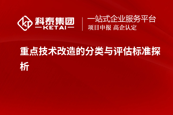 重点技术改造的分类与评估标准探析		 		