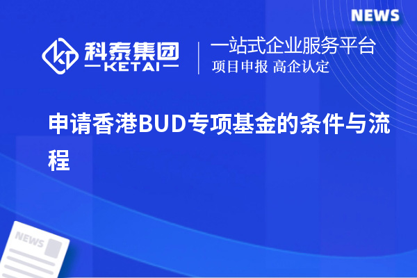 申请香港BUD专项基金的条件与流程