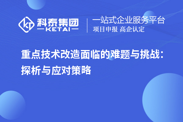 重点技术改造面临的难题与挑战：探析与应对策略		 		