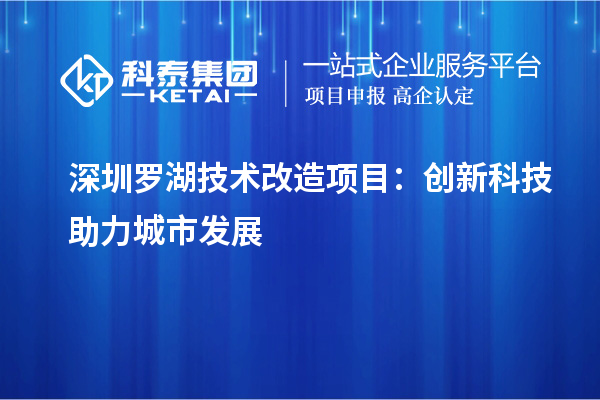 深圳罗湖技术改造项目：创新科技助力城市发展