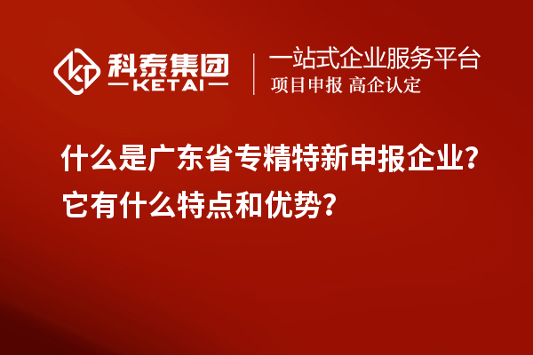 什么是广东省
企业？它有什么特点和优势？