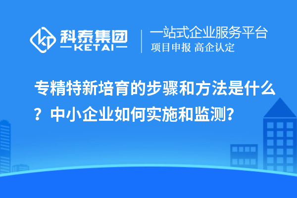 专精特新培育的步骤和方法是什么？中小企业如何实施和监测？