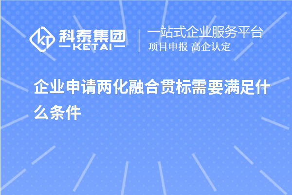 企业申请
需要满足什么条件