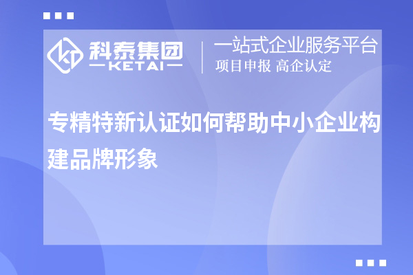 专精特新认证如何帮助中小企业构建品牌形象