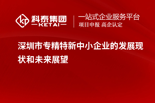 深圳市专精特新中小企业的发展现状和未来展望