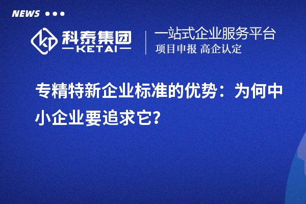 专精特新企业标准的优势：为何中小企业要追求它？